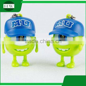 Creative Cartoon PoPeyes Mini Plastic Sound Led Torch Flashlight With Key Chain photo-4