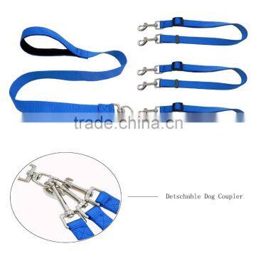 Greenwell 3 in 1 Durable Nylon Dog Leash With Padded Handle Three Way Pets Leash With Coupler, Adjustable and Detachable, Lead photo-2