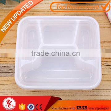 Wow unbelieveable 1000ml write disposable food containers 4 compartment with clear lid