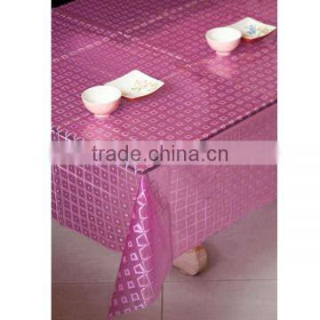 red water-proof EVA coated table cloth