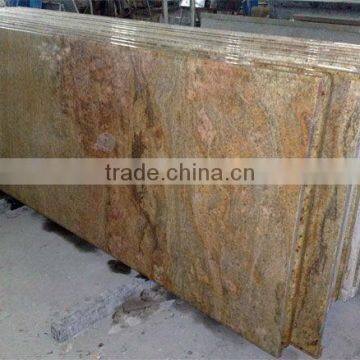 Polished golden king granite countertops