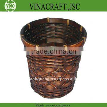 Bamboo waste basket