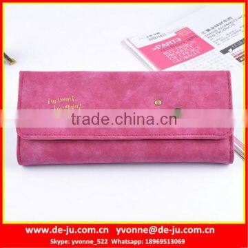 Velvet Coat Three Folds Elegance Wallet