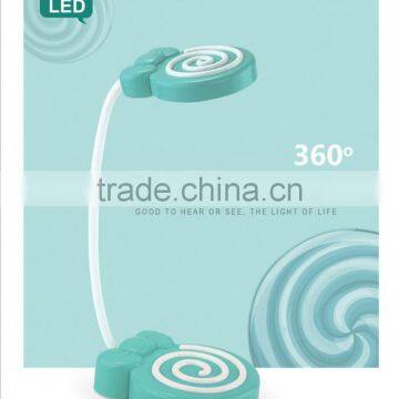 New Arrival Cute Lollipop Candy Design LED Table Lamp, Creative Flexible Smart Touch Sensor Rechargeable Decorative Night Light photo-2