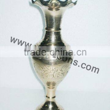 Beautiful New Style Silver Finish Home Decoration Metal Vase photo-3