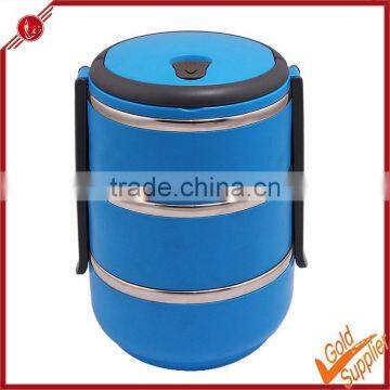 High Quality of Three Layers Stainless Steel Metal Lunch Box