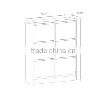 Wooden Shoe Storage Cabinet Design MDF Cabinet With 3 Drawer Fashion Morden Home Furniture for Living Room Shoe Storage photo-6