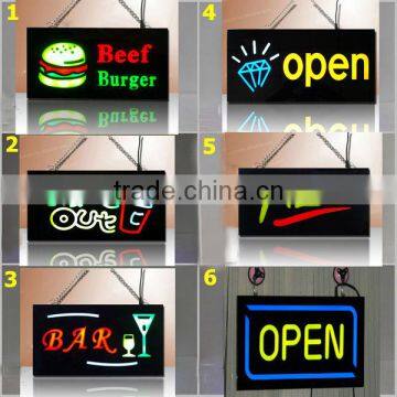 Open Sign! Flash Led Sign,full Color Change ,remote Control Led Sign Board photo-2