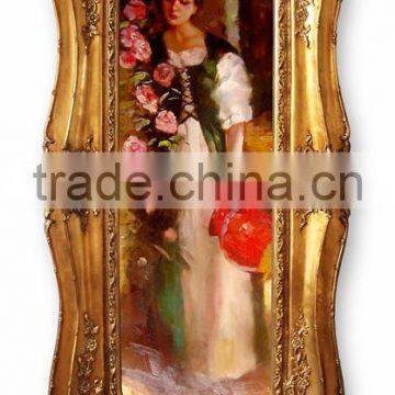 FA-250G-01 Antique Frame Hand-painted Oil Paintings for Decor