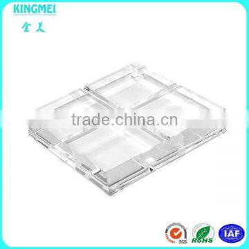 Clear Square Plastic Soap Dish Plastic Crystal Soap Plate photo-6