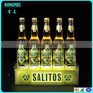 2015 Shenzhen Factory Supply Countertop Acrylic Led Beer Bottle Lighting Display