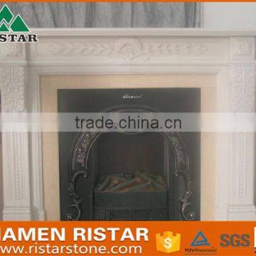 For sale natural white marble fireplace surround mantel RST-FP-K037