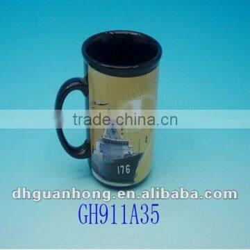 2014 high quality painted ceramic blank coffee mugs wholesale