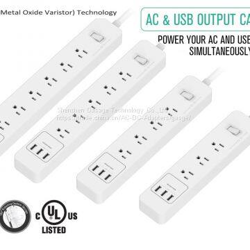 UL Listed Surge Protector Us Multi Function Extension Socket With 4 AC Outlet photo-2