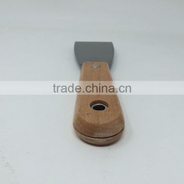 Wooden handle carbon steel scraper