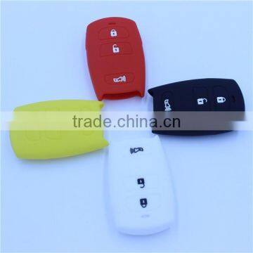 Fob silicone car key cover, key shell case for hyundai 3 buttons