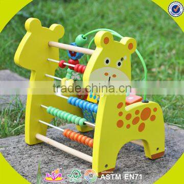 2017wholesale baby wooden 3d maze ball fashion kids wooden 3d maze ball most popular children wooden 3d maze ball W11B126