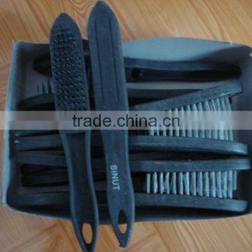 Wire brush/steel wire brush with plastic handle