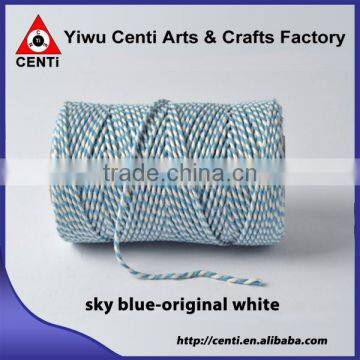 High Quality Double Colour Original Cotton Gift Packing Rope Bakers Twine photo-2