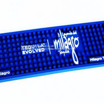 Promotional Soft Pvc Customized Logo Rubber Bar Mat photo-2