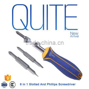 6 In 1Screwdriver Set Philips And Slotted Screwdriver with multifunction