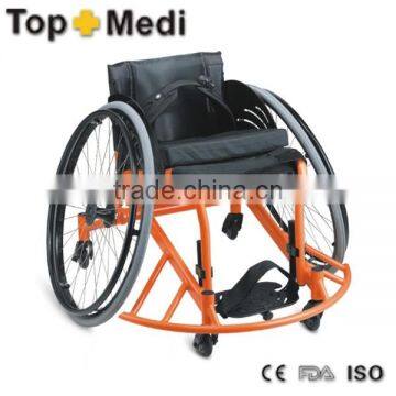 Rehabilitation Therapy Supplies China Topmedi Aluminum folded lightweight leisure basketball sport wheelchair prices