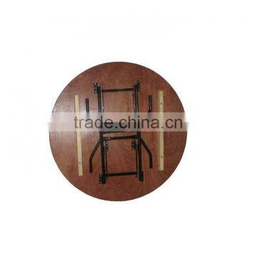 Natural Plywood Dining Folding Table for Banquet Wedding photo-3