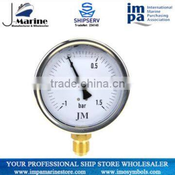 Stainless Steel Bottom Connection Oil Pressure Gauge