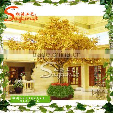 New design artifical wishing tree plastic tree fake artificial golden artificial trees for sale