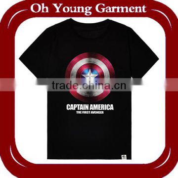 fashion man clothes cool captain america printing machine