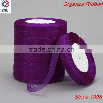 Woven Edge Organza Ribbon for Garment Decoration