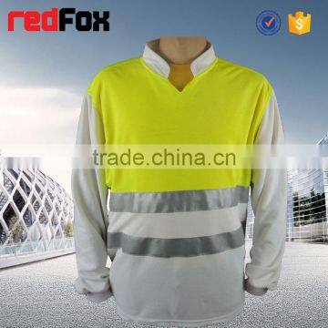 mandarin collar t-shirt green short-sleeved sport warning security t-shirt plain white polo t-shirt