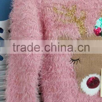 Kids Wholesale Eyelash Knit Christmas Sweater (KS0437) photo-5