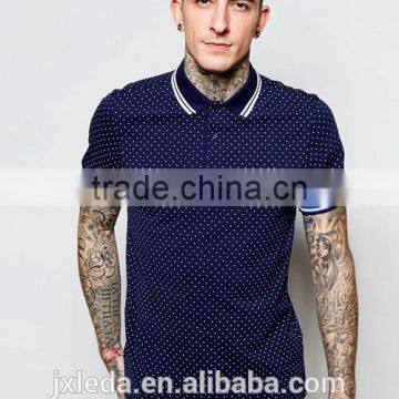 China dry fit comfortable full print men polo shirt factory price wholesale with low MOQ