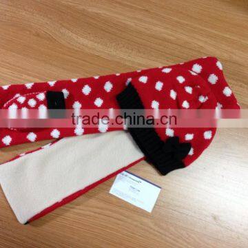 Child Print Polar Fleece Hat Glove 2pcs Set Promotion photo-4