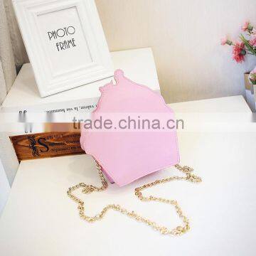 Bright Shining&healthy pu Material Kids Purse With Zipper Ice Cream Shape Girl photo-3