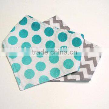 High quality Organic cotton baby bandana bibs