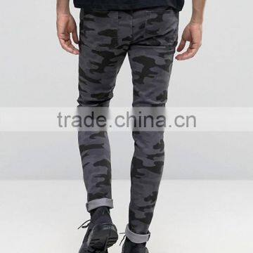 2016 New In Skinny Jeans Ripped Camo Jeans High Quality Jeans Custom photo-2