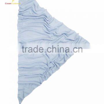 Triangle Solid Color Cashmere Silk Scarf photo-2