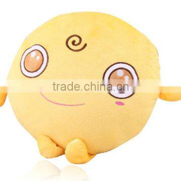 OEM Applique Yellow Funny Custom Wholesale Custom Whatsapp Emoji Pillow photo-3