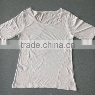 Stock Blank CVC Tshirts no Lable,lady t Shirt for Hotsale photo-3