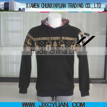 2014 hot sale wholesale men pullover long sleeve hoodies with custom printing