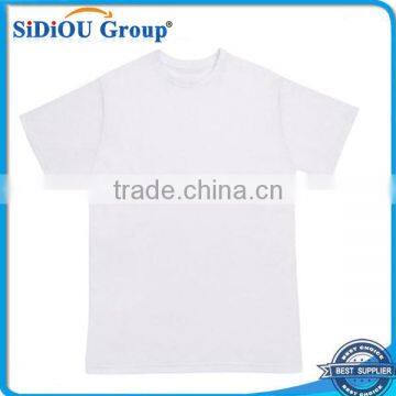 Wholesale high quality round neck cheap white plain t-shirts