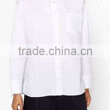 Runwaylover EY2345B Ladies Stand Collar Fashion Pure Color Blouse photo-2