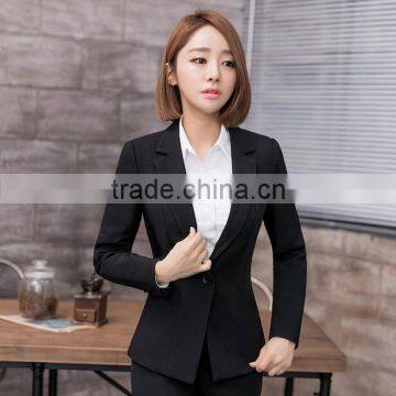 Hot Selling Women's Fashion Business Formal Suits With Polyester Viscose Blend Fabric photo-4