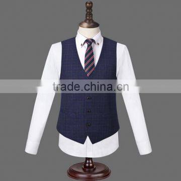 Fashion Personalised Business Formal Mens Suits With Polyester Wool Blend Fabric photo-3