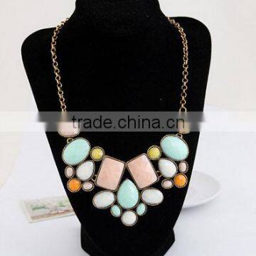 CHARM CRYSTAL FLOWER CHOKER CHUNKY STATEMENT BIB PENDANT CHAIN COLLAR NECKLACE photo-6