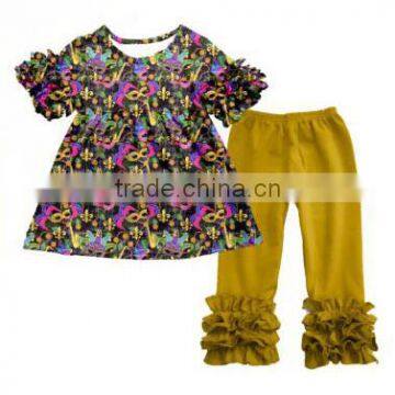 yiwu wholesale girls fall boutqiue outfits mustard pie remake