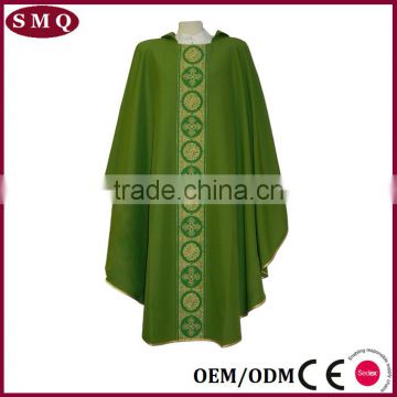 Green color catholic preist fiddleback chasuble