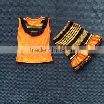 QL-358 sleeveless tank top and shorts baby sumber suit new design 2016